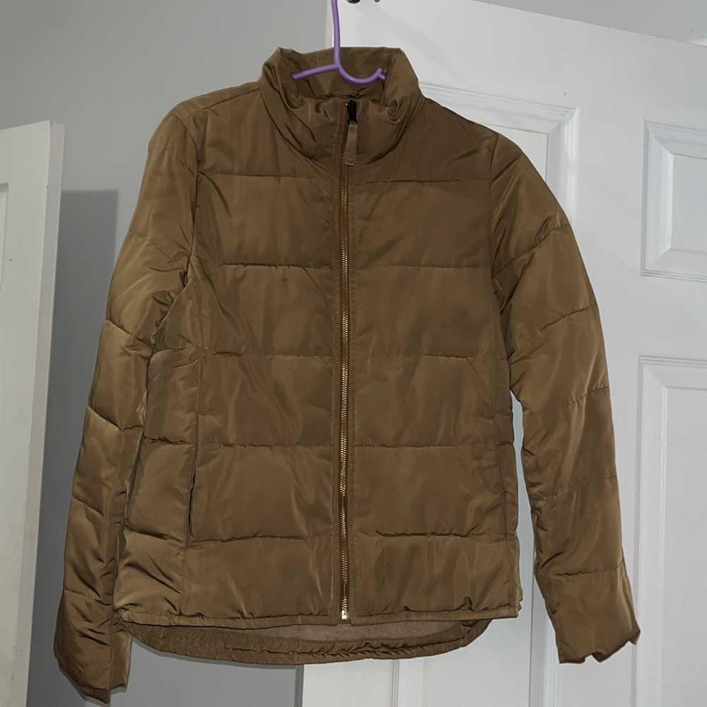 Tan/Golden/Mustard Gap Puffer Jacket